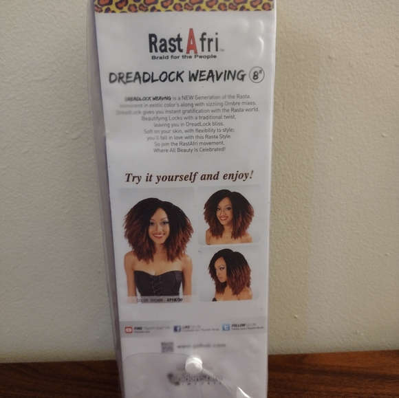 Rast A fri Synthetic Hair Dreadlock Weaving 8" Previous Next 12 - Picture 5 of 5